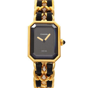 Chanel Premiere H0001 Women's Watch, Size M, Black & Gold, Quartz Movement.
